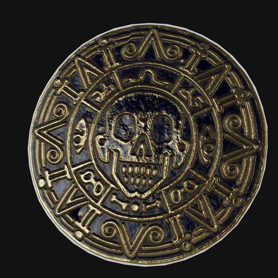 Aztec 3D coin in Shopify media