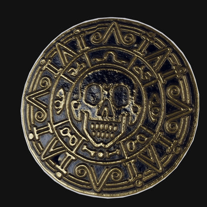 Aztec 3D coin in Shopify media